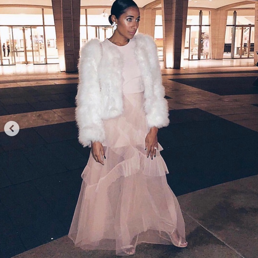 BCBG Max Azria blush pink gown